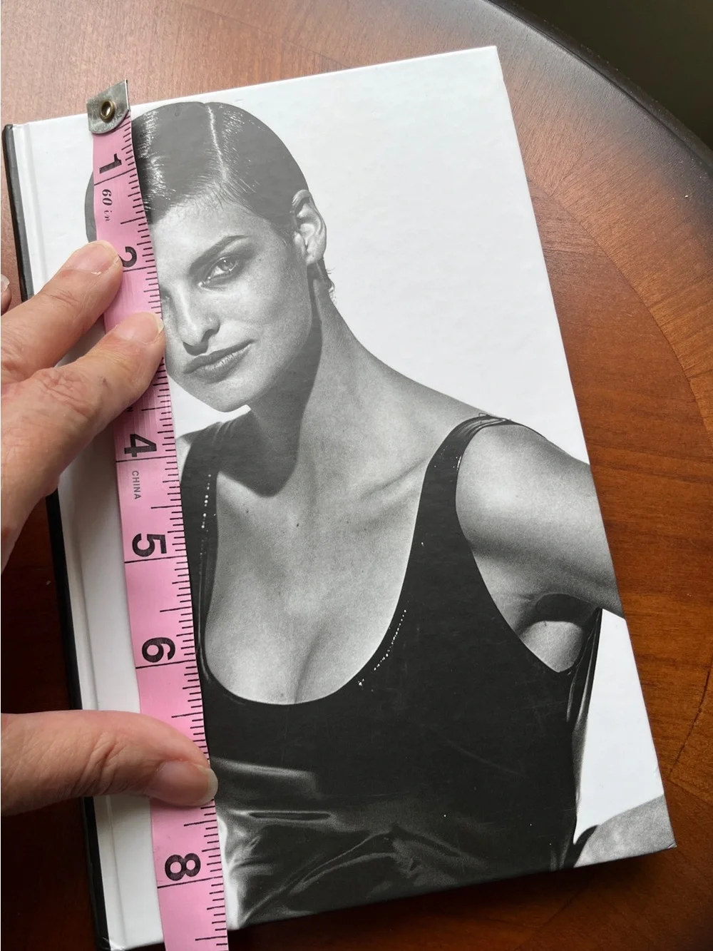 Rare Y2K Linda Evangelista, Peter Lindbergh Black and White lined journal.